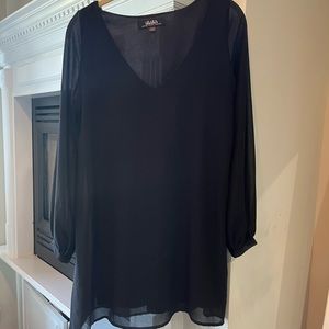Black shift dress
